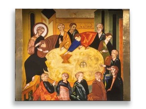 Ikona Ostatnia Wieczerza Korona Misteryjna 40 cm