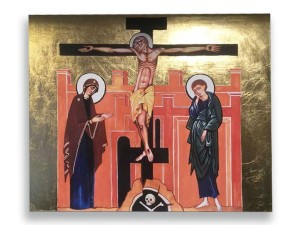 Ikona Ukrzyżowanie Korona Misteryjna 40cm