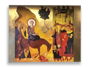 Ikona Wjazd do Jerozolimy Korona Misteryjna 40 cm