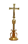 Krzyż stojący, złocony, wysoki 30 cm